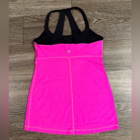 Lululemon Scoop Me Up Tank II in Raspberry Glo Light / Black Size 4 - Picture 6 of 6